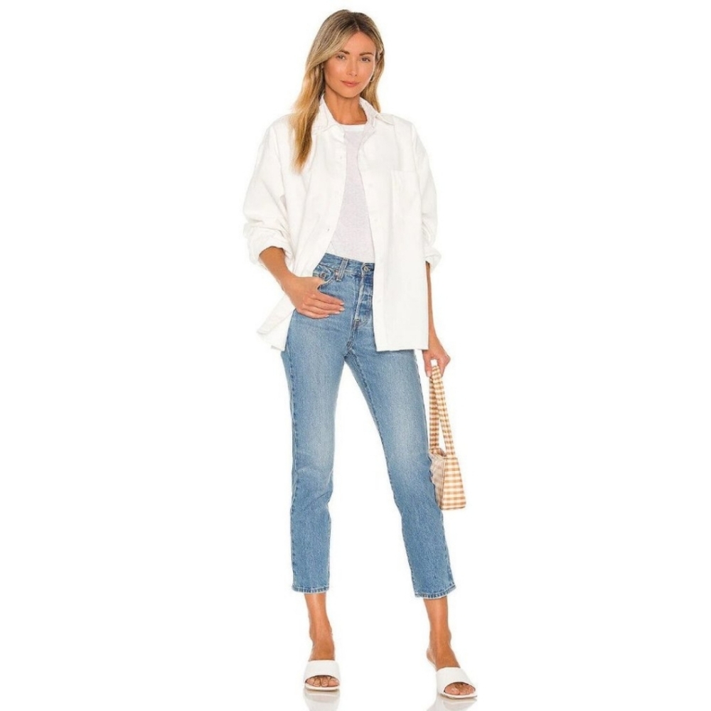 Levi’s | Wedgie Icon in Athens Pushed High Rise Slim Straight Jeans Size 28